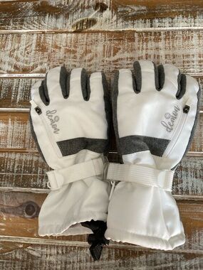 Denon Women's White Ski Glove Pair - Small